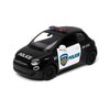 KiNSMART Fiat 500e Police Car 1:28 Scale 5 Inch Die Cast Metal Pull Back Action Model
