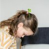 LOGOFUN 40pcs Four-leaf Clover Hair Clips Plants Hairpins Sprout Hair Barrette Adorable Hair Accessories for Little Girls