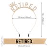 Aprince Retirement Party Decorations for Women Gold Retirement Headband Retirement Sash and Crown Tiara Retired Party Supplies Hair Accessories for Women