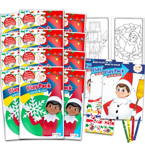 Elf on The Shelf Christmas Stocking Stuffers - Elf on The Shelf Party Pack Bundle with 12 Elf on The Shelf Party Favors | Elf on The Shelf Birthday Party Supplies