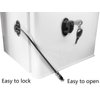 REZIPO - Refrigerator Door Lock with 2 Keys, File Drawer Lock, Freezer Door Lock and Child Safety Cabinet Lock by REZIPO Black