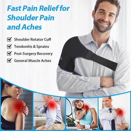 NEWGO Shoulder Ice Pack Rotator Cuff Cold Therapy Reusable Cold Pack Shoulder Ice Wrap for Shoulder Pain Relief, Recovery After Surgery, Swelling