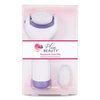 Plum Beauty Automatic Foot File, Perfect for Pedicure, Callus Removal, Foot Scrub, Removes Rough Skin, Purple and White
