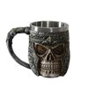 OTARTU 13oz Skull Coffee Mug Viking Skull Beer Mugs Stainless Steel Liner Gift for Men Father's Day Gifts