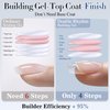 Double Rhythm Clear Gel Nail Polish 15ml Nail Strengthener Builder in a Bottle Nail Extension Hard Gel Soak Off Long Lasting UV Gel (Clear 8 in 1-1)
