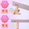Professional Nail File Double Sided 80/80 Grit Nail Files Manicure Tools for Nail Grooming and Styling, 12 Pcs File Nail for Poly Nail Extension at Salon
