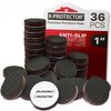 Non Slip Furniture Pads 36 pcs 1" X-Protector - Premium Furniture Grippers - Self-Adhesive Rubber Feet Furniture Feet - Ideal Non Skid Furniture Pad Floor Protectors - Keep Furniture in Place!