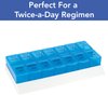 Apex 7 Day AM/PM Weekly Pill Organizer - Weekly Pill Organizer, 2 Times a Day, Easy-Open, Organize Medication or Vitamins, See Through