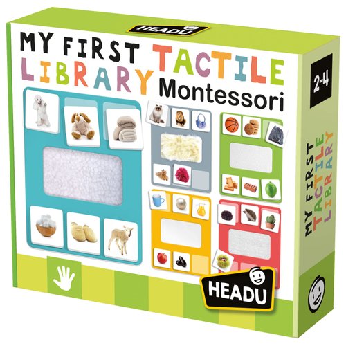 Headu My First Tactile Library Montessori, Educational Toys for Boys and Girls Ages 2-4 Years Old, Toddler Learning Toys, Teacher Homeschool Supplies, Birthday