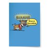 Designer greetings Interfaith Boxed Christmas Cards, Merry Chanuka Funny Cartoon Card (Box of 18 Embossed Cards with Envelopes)