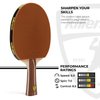 Killerspin JET200 Ping Pong Paddle, Table Tennis Racket, Table Tennis Equipment for Beginners, Table Tennis Paddle with Wood Blade, Jet Basic Rubber Grips