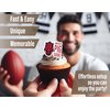University of Arkansas Cupcake Toppers (24 Pieces) Arkansas Razorbacks Party Supplies for Razorbacks Football, Birthday Gift, Graduation Party Decorations (Arkansas Razorbacks)
