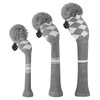 Scott Edward Golf Club Head Covers for Woods and Driver Set of 3 Cutest Pom Pom Fit Over Well Driver Wood(460cc) Fairway Wood and Hybrid(UT) The Perfect Change for Golf Bag