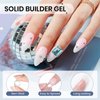 SUPWEE Solid Builder Gel for Nails - 3D Nail Art Gel Clear Non-Stick Hand Hard Gel for Carving Patterns Decoration Nail Art Emboss Nail Extension Gel for Nails Manicure DIY at Home 14g(0.49fl oz)
