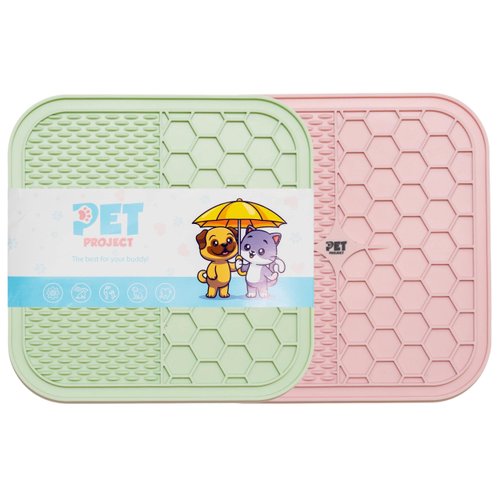 Dog Lick Mat for Dogs Slow Feeder Licking Mat Anxiety Relief Lick Pad with Suction Cups for Peanut Butter Food Treats Yogurt, Pets Bathing Grooming Training Calming Mat - 2 Pack