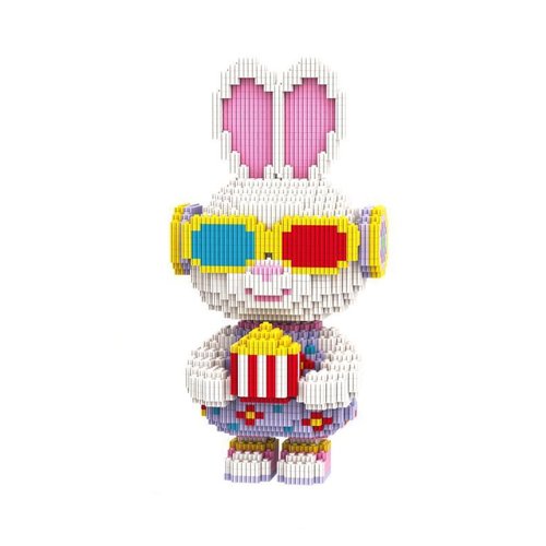 HONLANCH Animal Movie Fans Rabbit Micro Building Blocks Set（2000PCS 28cm High Series） Gift for Adults and Kids