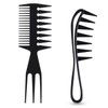 2 Pcs Men's Hair Styling Combs set Pompadour Wide Tooth Comb Texture Comb for Slicked Back, Adding Volume, Fauxhawk, 3 in 1 Hair pick Double Side Afro Comb for Hairstyle