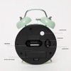 FLOITTUY {Loud Alarm for Deep Sleepers) 4'' Twin Bell Alarm Clock with Backlight for Bedroom and Home Decoration(Green)