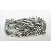 Generic Silver celtic knot metal filigree hair clip barrette (Clip Stlye: 3 1/2 inch style 4)