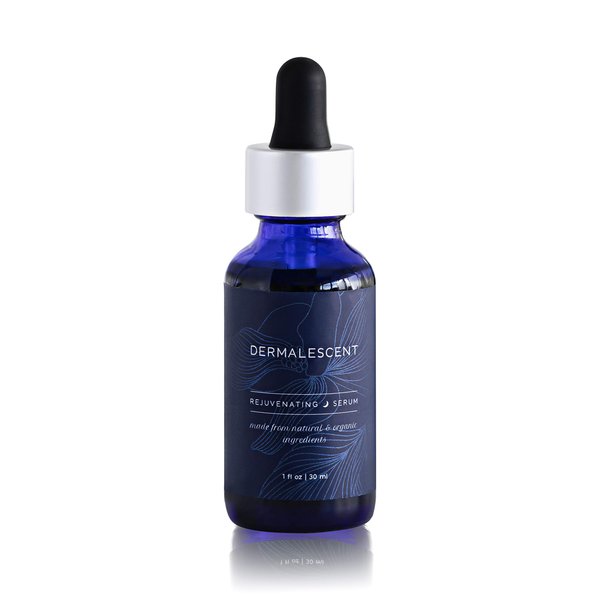 Dermalescent Antioxidant Serum for Anti Aging made from Organic Ingredients - Enhanced Facial Oil - Natural Wrinkle Skin Care with Vitamin E Vitamin C and Olive Squalane
