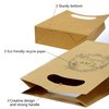 FRIDAY NIGHT Brown Craft Paper Bag with handled Craft Treat Bags 8.5 * 5.5 * 2.5 Inch for Wedding Party Business (50pcs