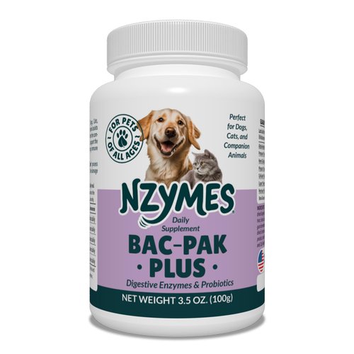Nzymes® Bac-Pak Plus 100 Grams Digestive Enzymes and Probiotics for Digestion, Loose Stools, Diarrhea, Constipation, Improved Nutrient Uptake - Made in The USA