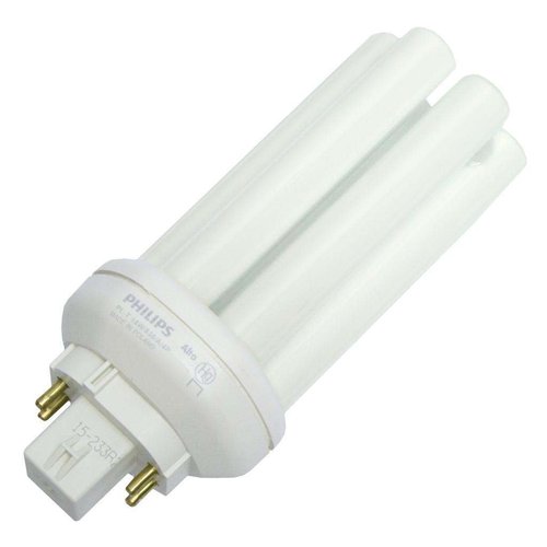 Philips Lighting 458224 PL-T Linear Compact Fluorescent Lamp 18 Watt 4-Pin GX24q-2 Base 1200 Lumens 82 CRI 3500K White Alto