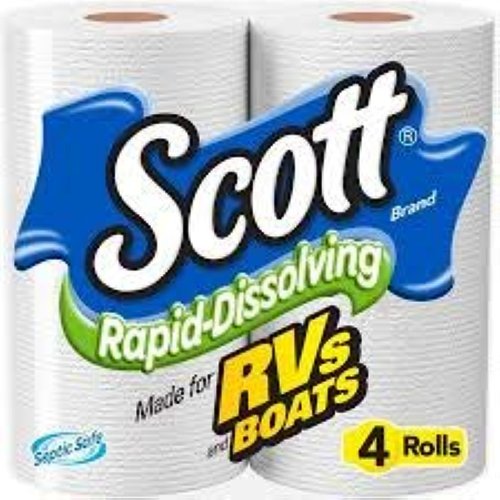 Scott Rapid Dissolve Toilet Tissue (Pack of 4 rolls)