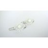 Generic Two small tiny white pearl hair pin clip barrettes fine hair