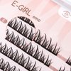 MLEN DIARY Individual Lashes Cluster Eyelash Extensions Long Volume False Lashes Wisps Lashes 0.07mm Soft Diy False Eyelashes Extension Premade Fans No Glue