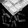 KOXXIAMOQ 240 Pcs Square Nail Tips, Clear Extra Long Clear Nail Tips for Acrylic Nails, No C Curve Tapered Square Full Cover Nail Tips, Press on Nail Tips Traceless for Nail Extension Tips DIY (clear)