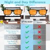 Orange Blue Light Blocking Glasses for Women & Men - Reading Sleep & Migraine Glasses - Engineered 99.5% Amber Blue Light Glasses for Computer Eye Strain Eye Fatigue - Blue Blockers for Gaming & More