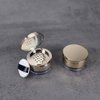 UUYYEO 8 Gram Empty Makeup Powder Container with Puff Mini Loose Powder Compact Case Plastic Face Powder Box Refillable Powder Bottle Cosmetic Jars