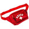 BLARIX Guard Fanny Pack Hip Pack Waist Bag 3 Pockets (Red)