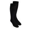 Truform Compression Socks, 15-20 mmHg, Men's Gym Socks, Knee High Over Calf Length, Black, Medium