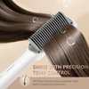 Hair Straightener Brush - 2 in 1 Hair Iron, Anti-Scald Hair Straightening Comb for Women, Smoothing and Styling Tools, Fast Heating Ceramic Flat Iron Comb