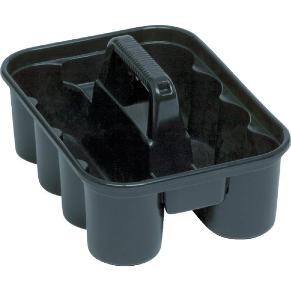 Rubbermaid Commercial Products Deluxe Carry Caddy for Take-Out Coffee/Soft Drinks, Postmates/Uber Eats/Food Delivery, Cleaning Products, Sports/Water Bottles, Black