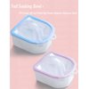 Nail Soaking Bowl, Borogo 2PCS Soak Off Gel Polish Dip Powder Remover Manicure Bowl for Acrylic Nails, Nail Brush, Cuticle Pusher, Cuticle Peeler, 100/180 Nail File, Buffer Block