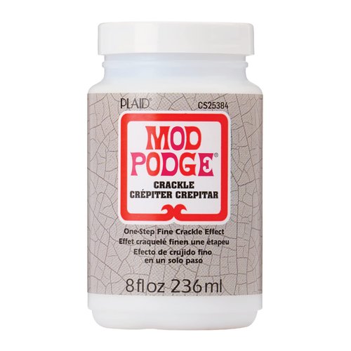 Mod Podge One-Step Crackle Medium, 8 fl oz Premium Acrylic Sealer, Perfect for Easy to Apply DIY Arts and Crafts, CS25384, Clear
