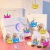 CiciBear 25 Pack Crown Sequin Keychains for Gold Themed Party Favors, Kids and Adults Birthday Gift, Baby Shower, Crown Princess Prince King Queen Party, 5 Colors