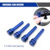 Sinytuto Pack-4 Car Door Lock Knobs, Aluminum Alloy Inner Door Lock Pull Pins, 1.9 Inches x 0.4 Inches Automobile Interior Supplies, Universal for Most Cars, Trucks and Vans (Blue)