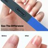 Karroy Nail Files 20pcs Dual Sided Nail File and Buffer for Natural Nails Emery Boards Nail Filer for Acrylic Nails (D-Four Steps)