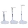 BANBERRY DESIGNS Doll Stands Set of 4 White Metal and Vinyl Adjustable Holders Ideal for Dolls Measuring 3" to 8" H Arm Expands from 3 5/8" to 6"