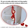 zhidiloveyou 27.6" Hanging Monkey Stuffed Animals Plush Cute Monkey Toy for Kids Adults, Red