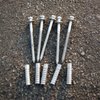 SmartSign Concrete Anchors Hardware Installation Kit for Parking Curb, Wheel Stop, Speed Bump - 3 Sets Per Pack (12 Bolts/Pack) - 6" Lag Bolts Screws, Lag Shield Anchors and Washers per Set