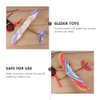 NUOBESTY 10Pcs Rubber Band Powered Aircraft Airplane Model Wood Airplane Kits Throwing Glider Airplane Toy for Outdoor Sports Toy ＆ Kids Toys