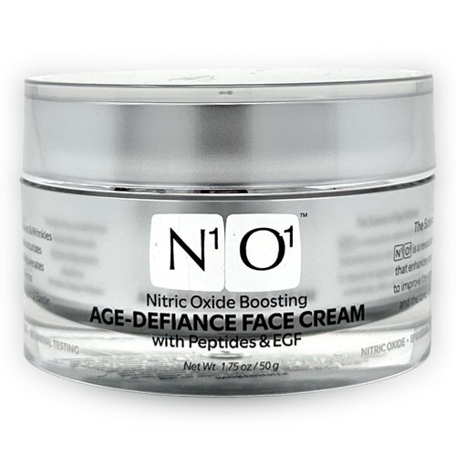 N1O1 Moisturizer Face Cream - Day & Night Face Moisturizer with Nitric Oxide, Peptide Complex, Epidermal Growth Factor - Tightening & Firming Skin Care Products for Wrinkles, Dark Spots - 1.75 oz.