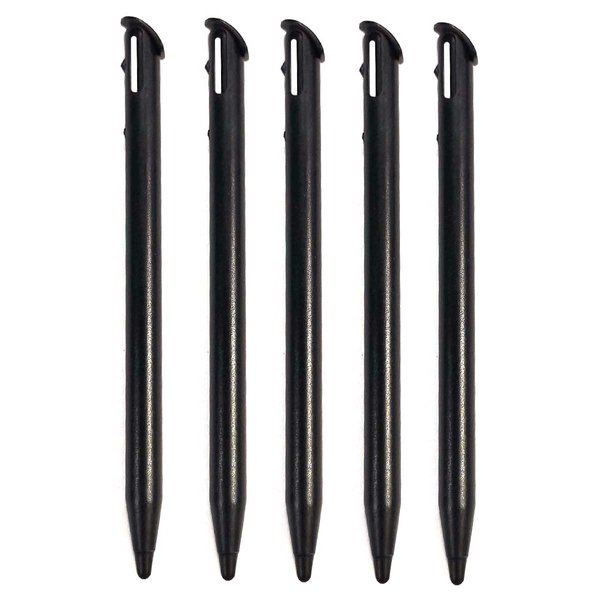 FainWan 5 Pack Stylus Pens Compatible with New 3DS XL 2015 Nin-tendo Slot Replacement Pen Plastic Touch Screen Pen Set (Black)