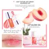 Lip Oil Hydrating Tinted Lip Balm, Plump Lip Gloss Lip Care Transparent Toot Lip Oil Tinted (001# Pink)