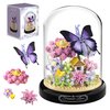 HI-REEKE Flower Butterfly Bouquet Building Block Set, Micro Mini Botanical Building Toy for Women-582 PCS